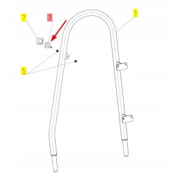 100496081 plate with M8 x 60 thread