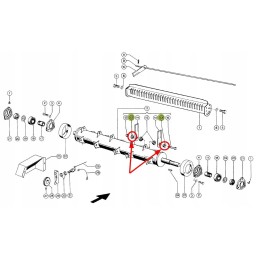 060016 2 metal sleeve, external shredder blade