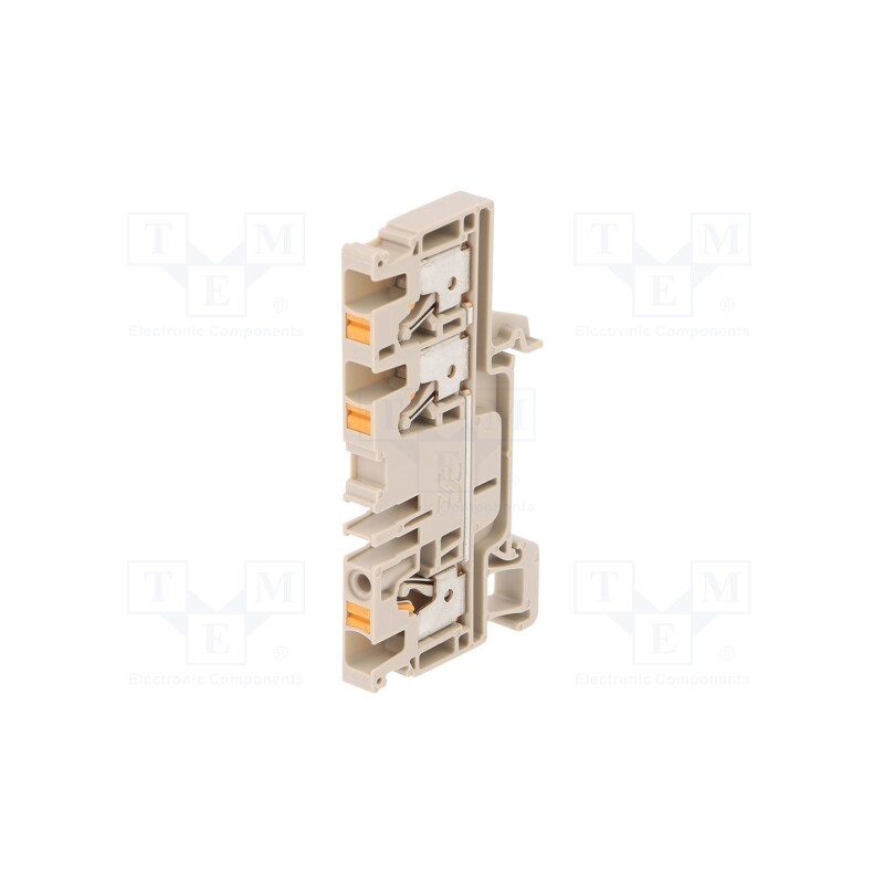 1 pcs x WEIDMu00dcLLER - 2051240000 A3C 4 - Splice terminal: rail, 4mm2, ways: 1, terminals: 3, beige, wemid