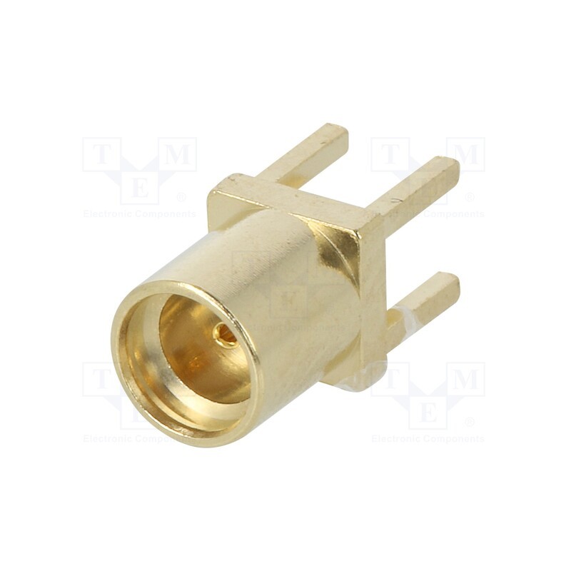 1 pcs x MOLEX - 734151471 - Socket, MMCX, female, straight, 50Ω, THT, on PCBs, PTFE, gold-plated