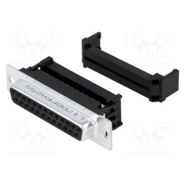 1 pcs x Amphenol Communications Solutions - L17DBFRA25S - D-Sub, PIN: 25, plug, female, for ribbon cable, IDC, 5A, 250V, 20mΩ