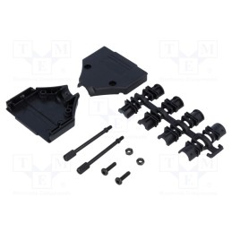 1 pcs x ENCITECH - 6560-0108-03 - Enclosure: for D-Sub connectors, D-Sub 25pin,D-Sub HD 44pin