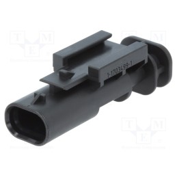 1 pcs x TE Connectivity - 1-1703498-1 - Connector: automotive, MCON 1.2, male, plug, for cable, PIN: 2