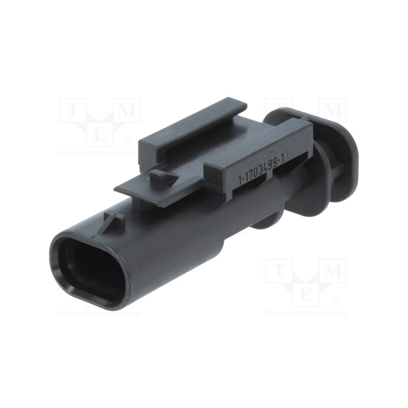 1 pcs x TE Connectivity - 1-1703498-1 - Connector: automotive, MCON 1.2, male, plug, for cable, PIN: 2