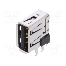 1 pcs x MOLEX - 673298001 - Socket, USB A, on PCBs, THT, PIN: 4, side,angled 90°, USB 2.0