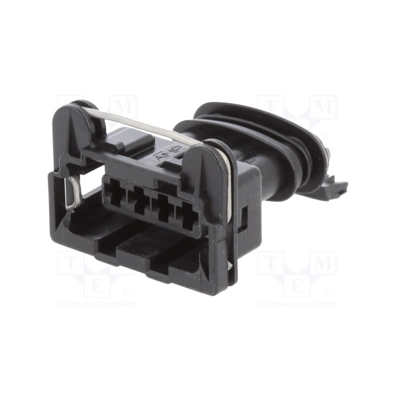1 pcs x TE Connectivity - 282192-1 - Connector: automotive, JPT, female, plug, for cable, PIN: 4, black