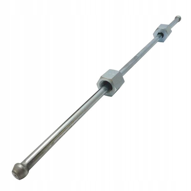 Straight injection pipe 30 cm m12 m12, galvanized