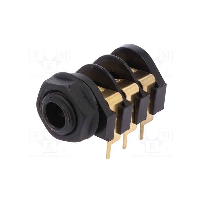 1 pcs x CLIFF - CL12327 - Socket, Jack 6,3mm, female, stereo,with triple switch, ways: 3