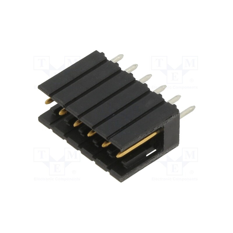 1 pcs x TE Connectivity - 826467-6 - 6P MOD II SHROUDED HEADER, ST