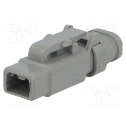 1 pcs x DEUTSCH - DTM06-2S-E007 - Connector: wire-wire, DTM, female, plug, for cable, PIN: 2, grey