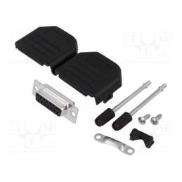 1 pcs x ENCITECH - DPPK15-BK-DBS-K - D-Sub, PIN: 15, plug, female, soldering, for cable