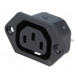 1 pcs x SCHURTER - 6600.3300.21 - Connector: AC supply, socket, female, 10A, 250VAC, IEC 60320, IP30