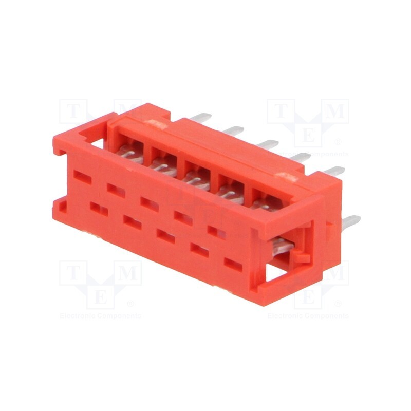 1 pcs x TE Connectivity - 8-215570-0 - Micro-MaTch, adapter, PIN: 10, IDC,THT, on PCBs,for ribbon cable