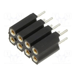 1 pcs x FISCHER ELEKTRONIK - BL6.08Z - Socket, pin strips, female, PIN: 8, straight, 2.54mm, THT, 2x4, H: 7mm