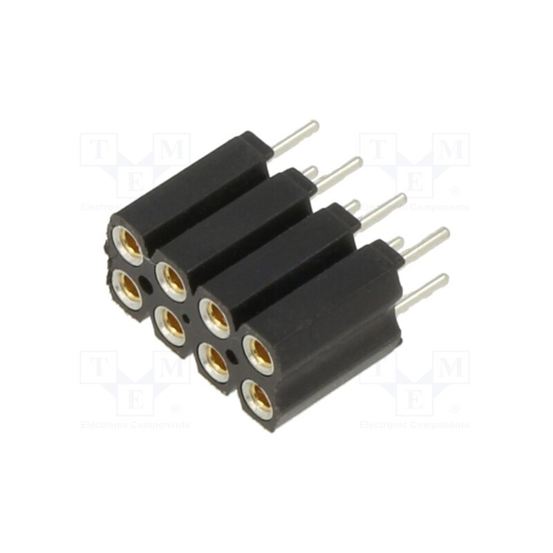 1 pcs x FISCHER ELEKTRONIK - BL6.08Z - Socket, pin strips, female, PIN: 8, straight, 2.54mm, THT, 2x4, H: 7mm