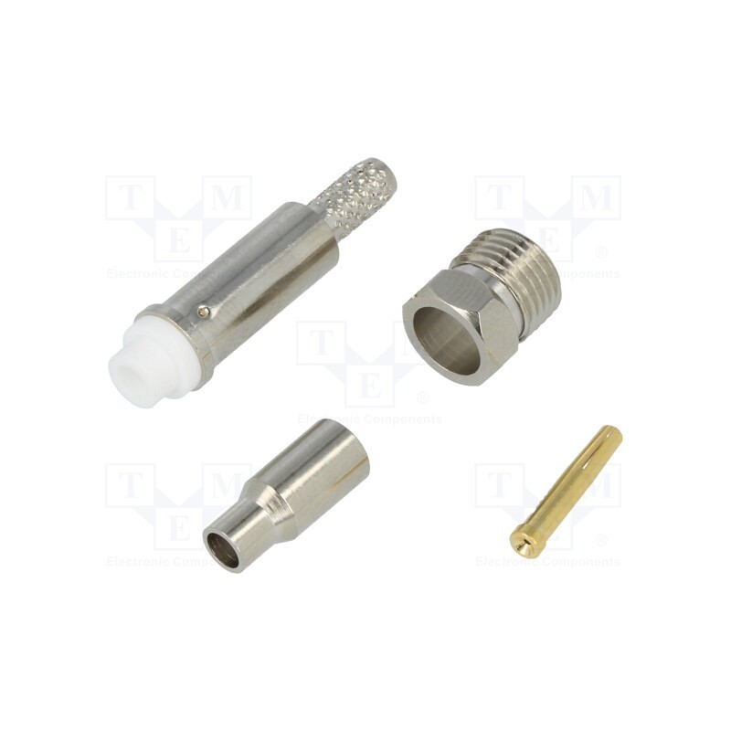 1 pcs x NINIGI - FME-008 - Plug, FME, female, straight, RG174, push-in,crimped, for cable