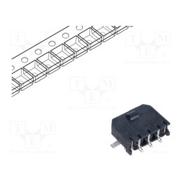 1 pcs x MOLEX - 436500312 - Socket, wire-board, male, Micro-Fit 3.0, 3mm, PIN: 3, Glow-Wire, SMT