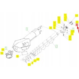 100153387 discharge tube screw bearing housing