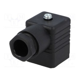 1 pcs x HIRSCHMANN - 931952100 GDM 3011 SCHWARZ - Connector: valve connector, plug, form A, 18mm, female, PIN: 4, PG11