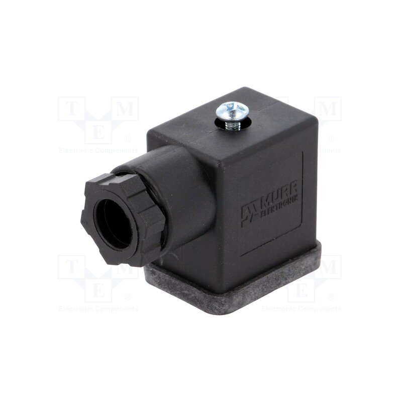 1 pcs x MURR ELEKTRONIK - 7000-30005-0000000 - Connector: valve connector, plug, form B, 11mm, female, PIN: 3, 230V