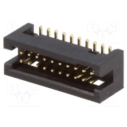 1 pcs x CONNFLY - DS1031-14-20S8B - Socket, IDC, male, PIN: 20, straight, SMT, gold flash, 1.27mm