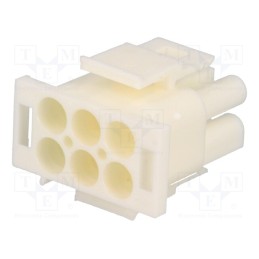 1 pcs x TE Connectivity - 350715-4 - Plug, wire-wire, male/female, Universal MATE-N-LOK, 6.35mm, PIN: 6