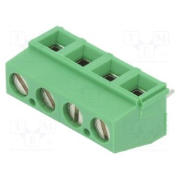 1 pcs x TE Connectivity - 282837-4 - PCB terminal block, angled 90°, 5.08mm, ways: 4, on PCBs, terminal