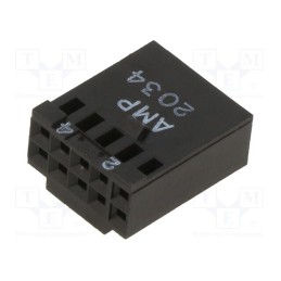 1 pcs x TE Connectivity - 87631-6 - Plug, wire-board, female, AMPMODU MOD IV, 2.54mm, PIN: 10, straight
