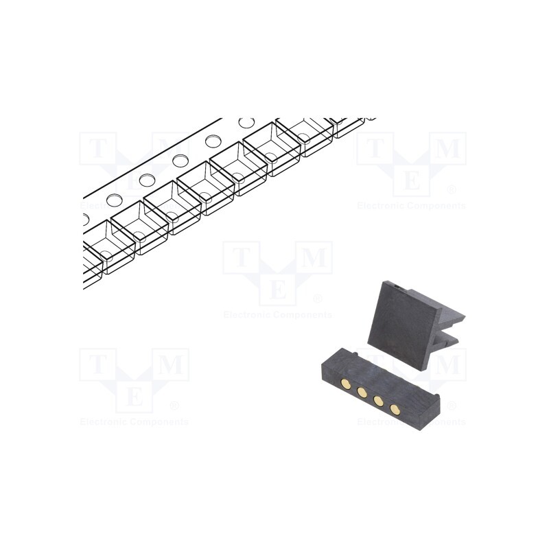 1 pcs x ATTEND - 303B-C4418-254-04 - Connector: pogo pin