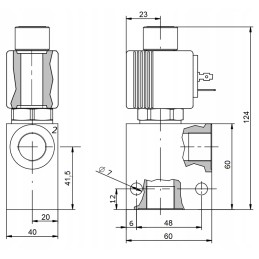 Electric valve b2s nz 2 2 1 2 24v 70l 350bar 2mp