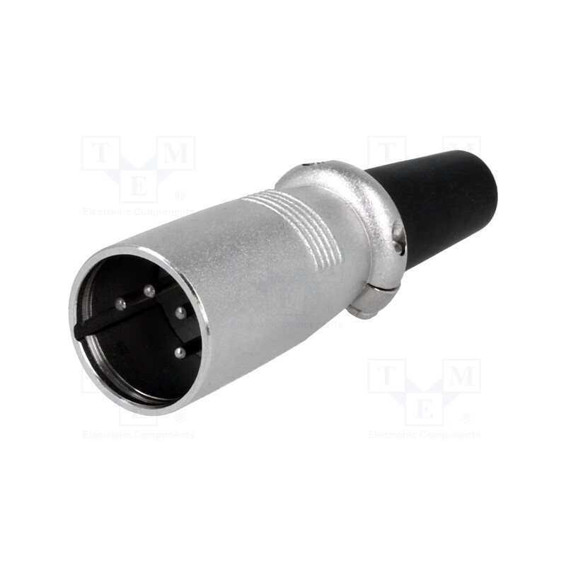 1 pcs x NINIGI - XLR-4W - Plug, XLR, male, PIN: 4, straight, for cable