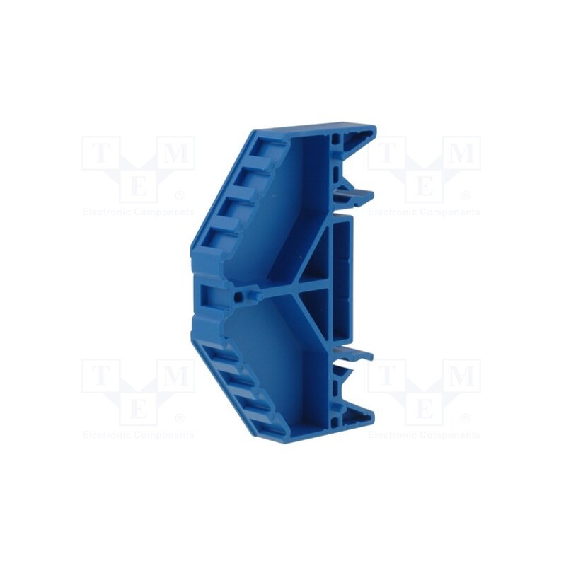 1 pcs x WEIDMu00dcLLER - 1267990000 BZT PRV4 BL 35X7.5 - Marker holder, blue, TS35 x 7.5, -25÷70°C, UL94V-0, PPV,PRV
