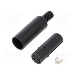 1 pcs x LUMBERG - MJ-372/8 - Plug, DIN mini, female, PIN: 8, with strain relief, soldering, 100V