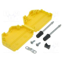 1 pcs x ENCITECH - 6353-0105-03 - Enclosure: for D-Sub connectors, D-Sub 25pin,D-Sub HD 44pin