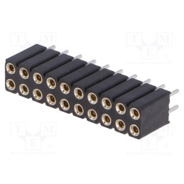 1 pcs x CONNFLY - DS1002-03-2*10131 - Socket, pin strips, female, PIN: 20, turned contacts, straight