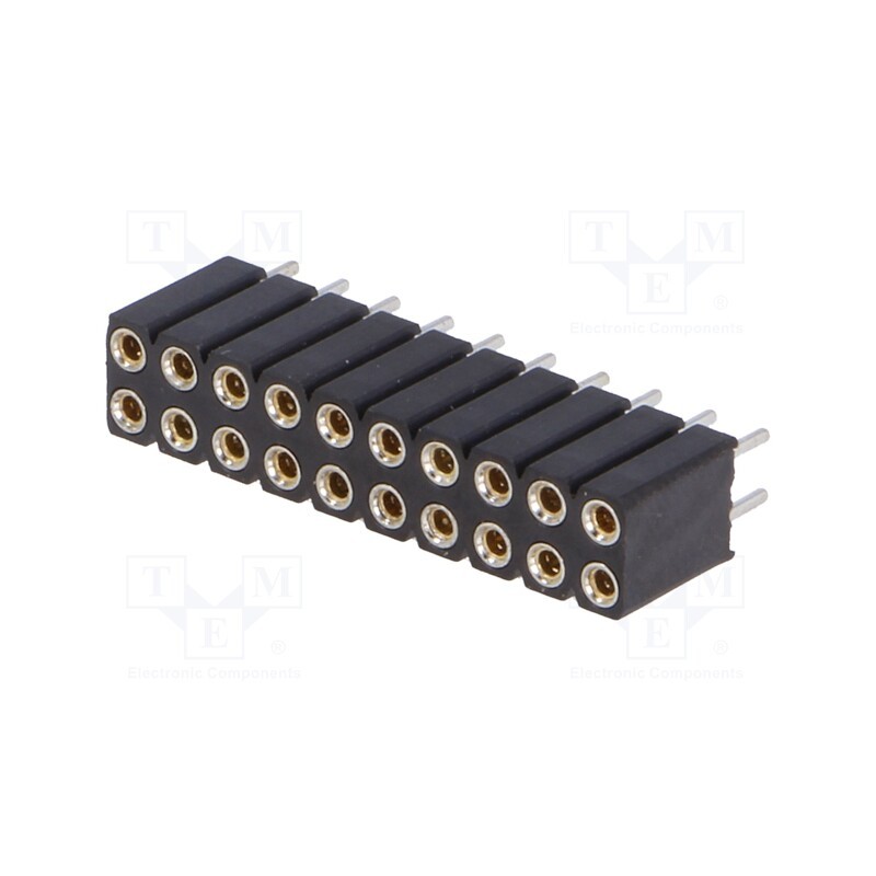 1 pcs x CONNFLY - DS1002-03-2*10131 - Socket, pin strips, female, PIN: 20, turned contacts, straight