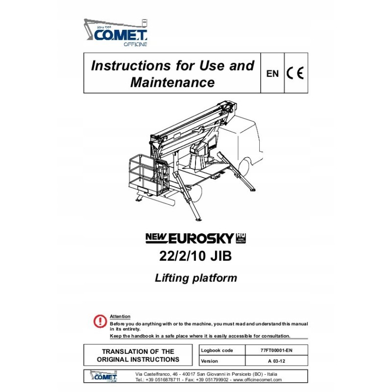 Comet new eurosky 22 2 10 hq user manual