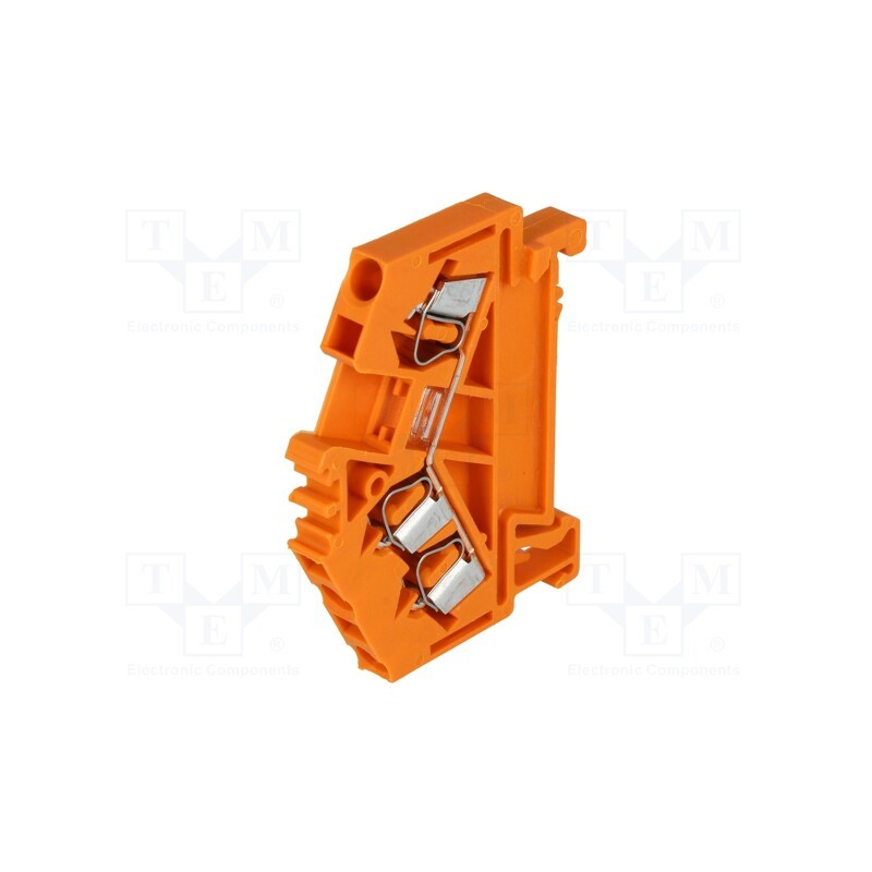 1 pcs x WAGO - 280-654 - Splice terminal: rail, 0.08÷2.5mm2, ways: 1, terminals: 3, orange
