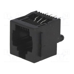 1 pcs x TE Connectivity - 5520259-4 - Socket, RJ45, PIN: 8, with panel stop blockade, Layout: 8p8c, THT