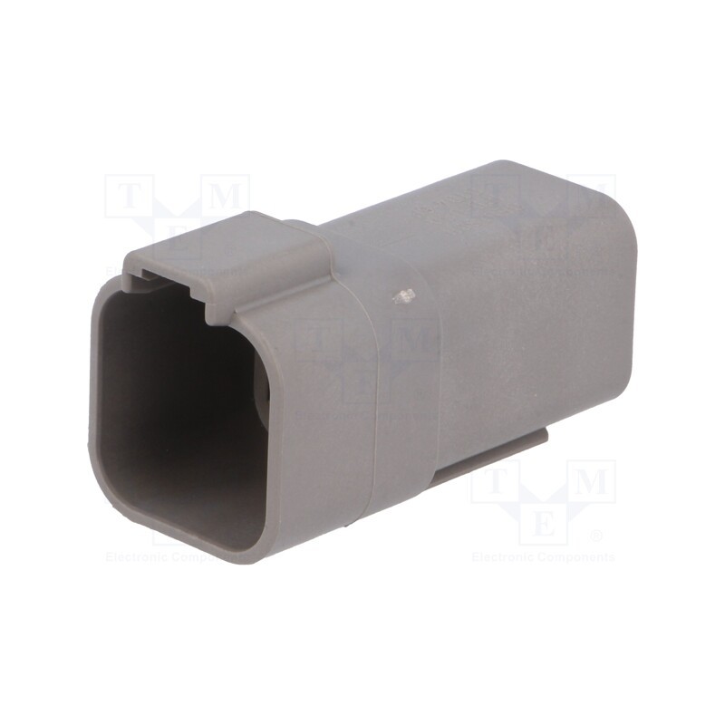 1 pcs x DEUTSCH - DT04-6P - Connector: wire-wire, DT, male, plug, for cable, PIN: 6, grey, IP68