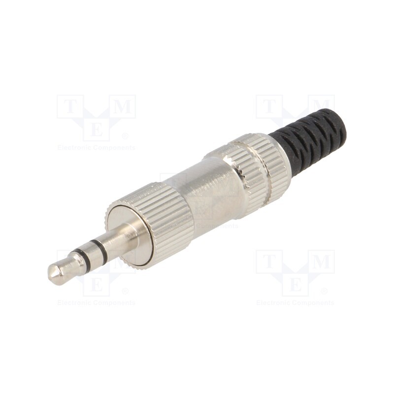 1 pcs x LUMBERG - KLS 44 - Plug, Jack 3,5mm, male, stereo,with strain relief, ways: 3
