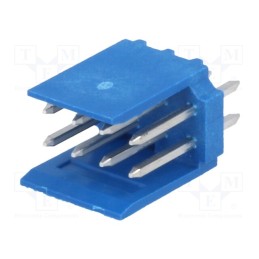 1 pcs x TE Connectivity - 281739-4 - Socket, wire-board, male, HE14, 2.54mm, PIN: 8, THT, 3A, tinned, blue