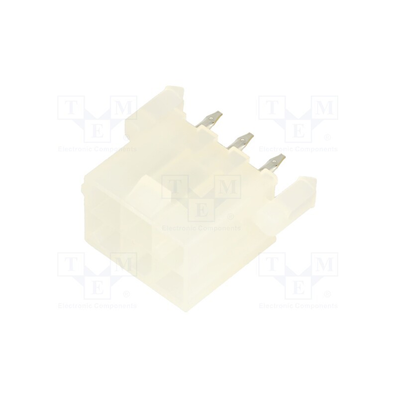 1 pcs x MOLEX - 39299062 - Socket, wire-board, male, Mini-Fit Jr, 4.2mm, PIN: 6, THT, PCB snap