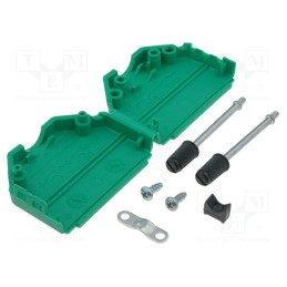 1 pcs x ENCITECH - 6353-0106-03 - Enclosure: for D-Sub connectors, D-Sub 25pin,D-Sub HD 44pin