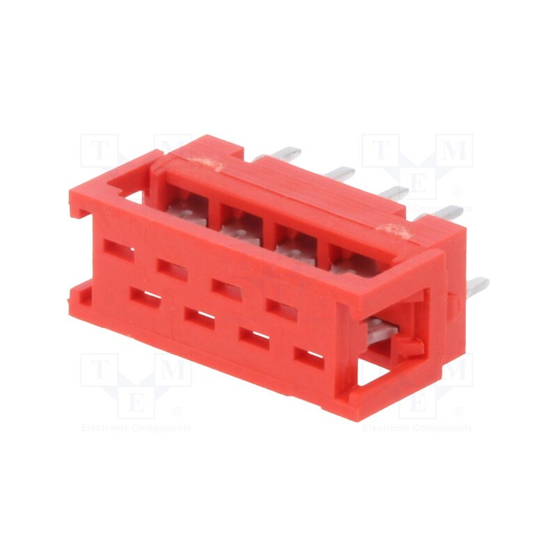 1 pcs x TE Connectivity - 7-215570-8 - Micro-MaTch, adapter, PIN: 8, IDC,THT, on PCBs,for ribbon cable