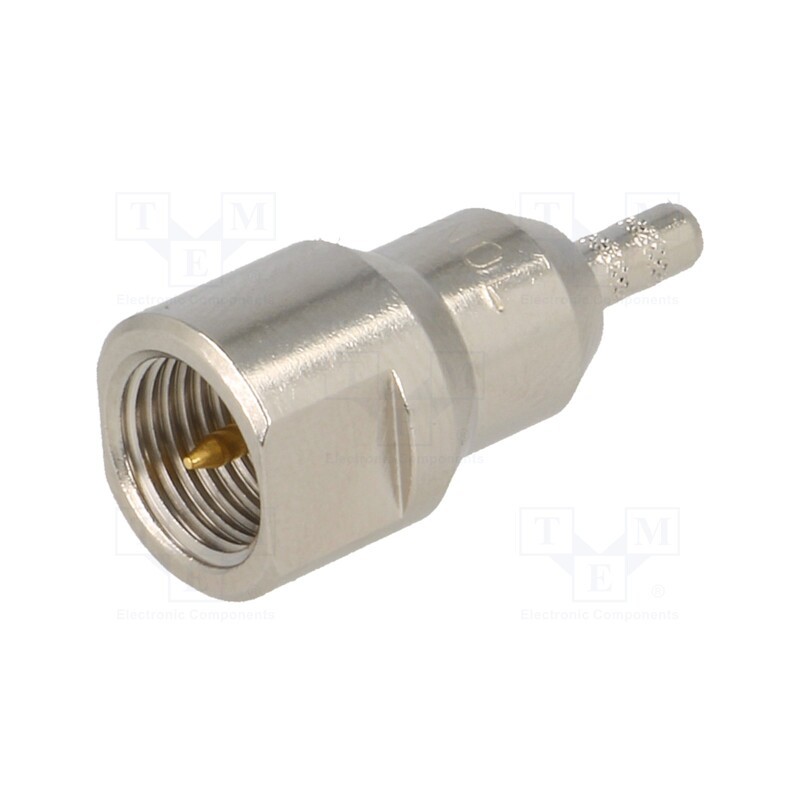 1 pcs x AMPHENOL RF - FME1121B4-ND3G-5-50 - Plug, FME, male, straight, crimped, for cable, 50Ω