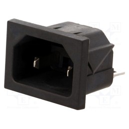 1 pcs x CLIFF - CL191930 - Connector: AC supply, socket, male, 10A, 250VAC, IEC 60320, C18