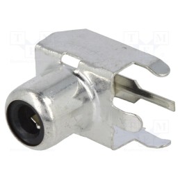 1 pcs x KEYSTONE - 901 - Socket, RCA, female, angled 90°, THT, brass, tinned, on PCBs