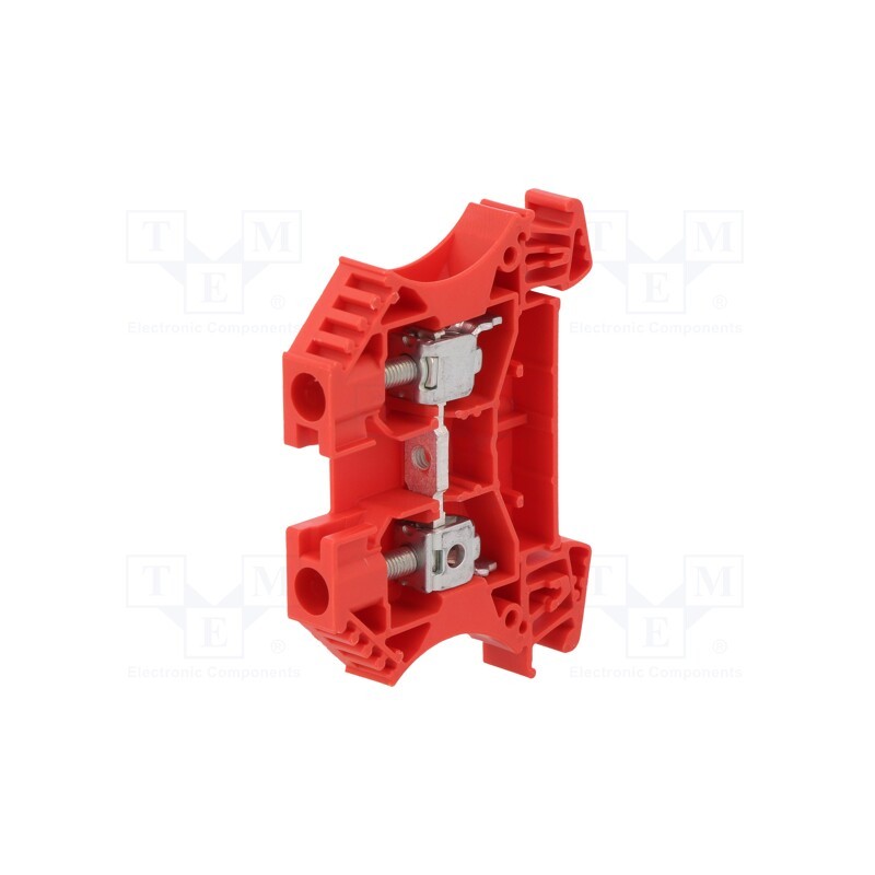 1 pcs x WEIDMu00dcLLER - 1020240000 WDU 6 RT - Splice terminal: rail, 6mm2, ways: 1, terminals: 2, red, wemid, TS35