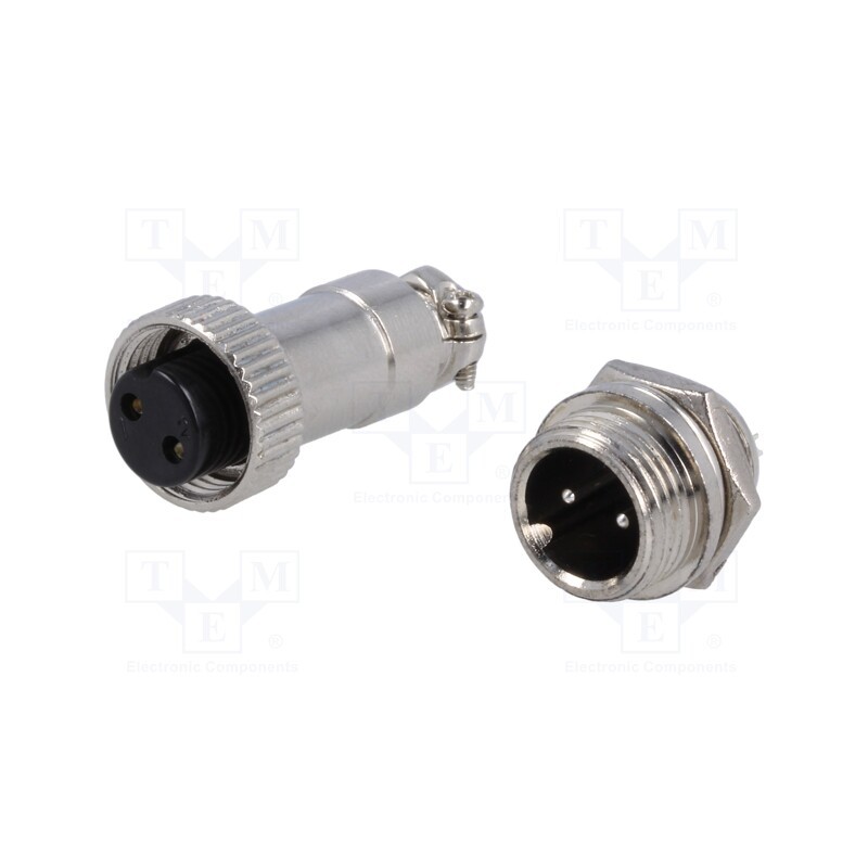 1 pcs x CONNFLY - DS1110-01-2B6 - Socket,plug, microphone MINI, male,female, PIN: 2, MINI, soldering